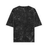 Oversized Acid Wash Black Cotton T-shirt