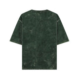 Oversized Acid Wash Green Cotton T-shirt