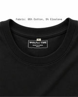 Men’s Premium Black 240 GSM Cotton Stretch T-Shirt