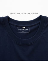 Men’s Premium Navy Blue 240 GSM Cotton Stretch T-Shirt