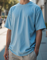 Baby Blue Oversized T-Shirt for Men