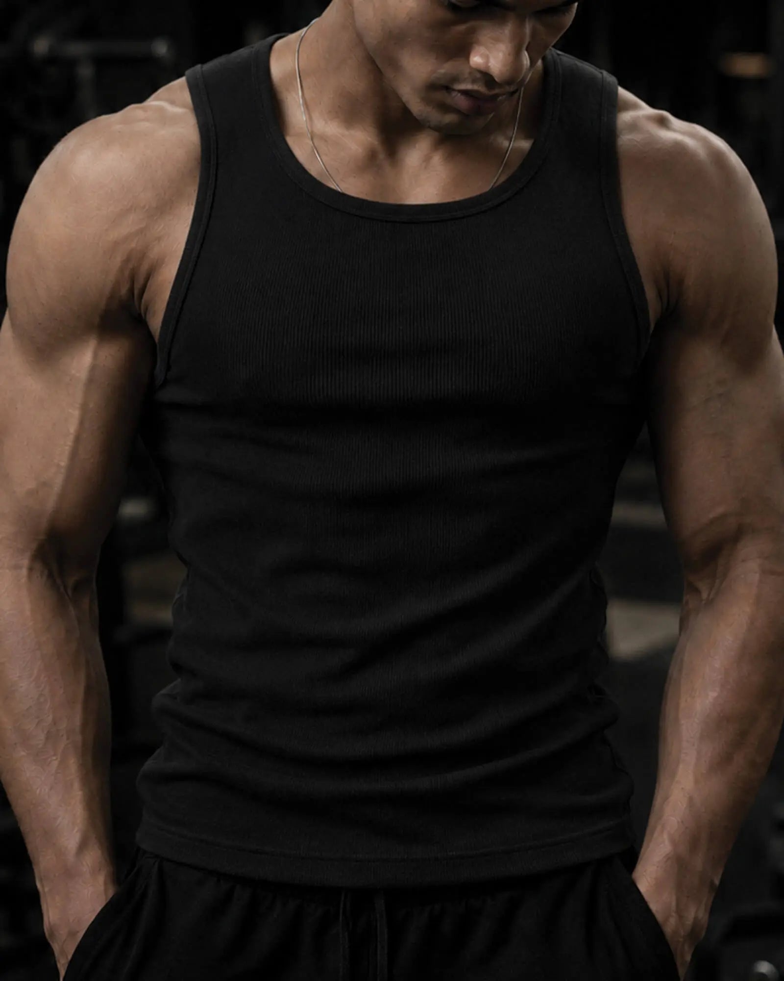 Men’s Tank Top Gym Vest Combo Pack of 2 – White & Black