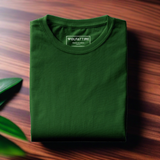 Men's Round Neck Plain T-Shirt GREEN (Regular fit)