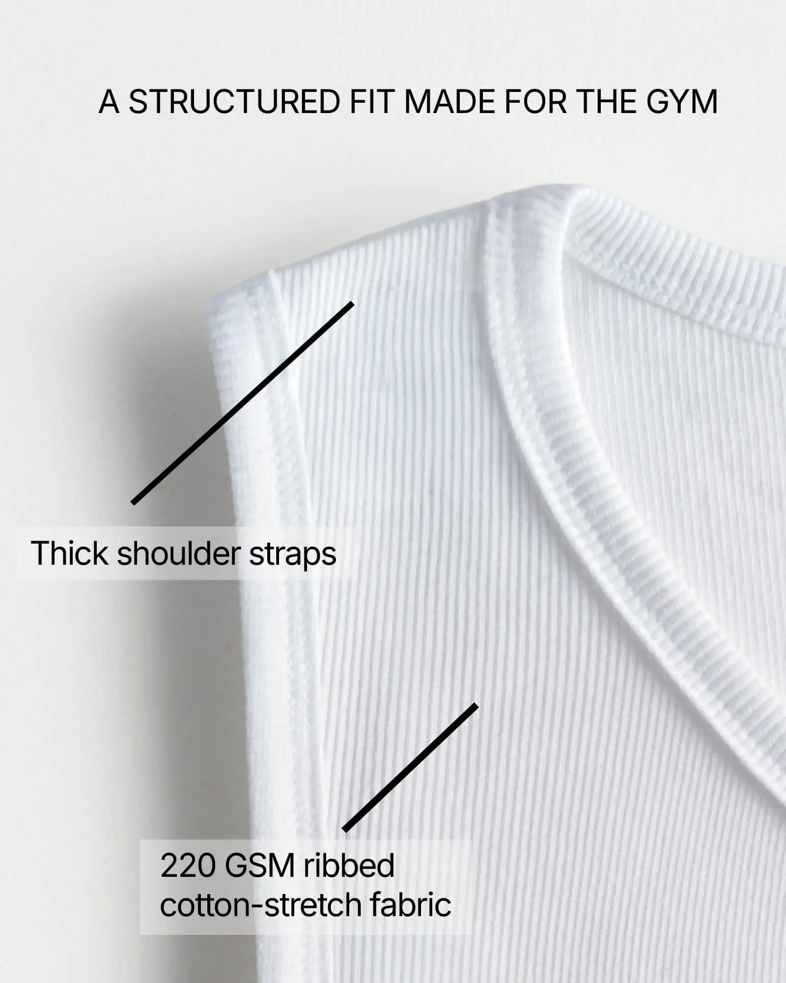 Men’s Tank Top Gym Vest Combo Pack of 2 – White & Stone Grey