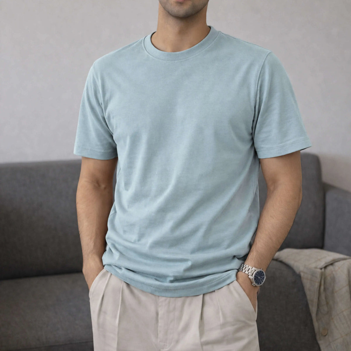 Pack of 2 Cotton T-Shirts for Men – Blueberry Twist & Ice candy