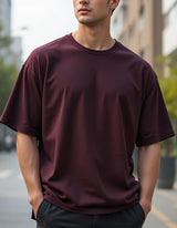 Maroon Oversized T-Shirt for Men