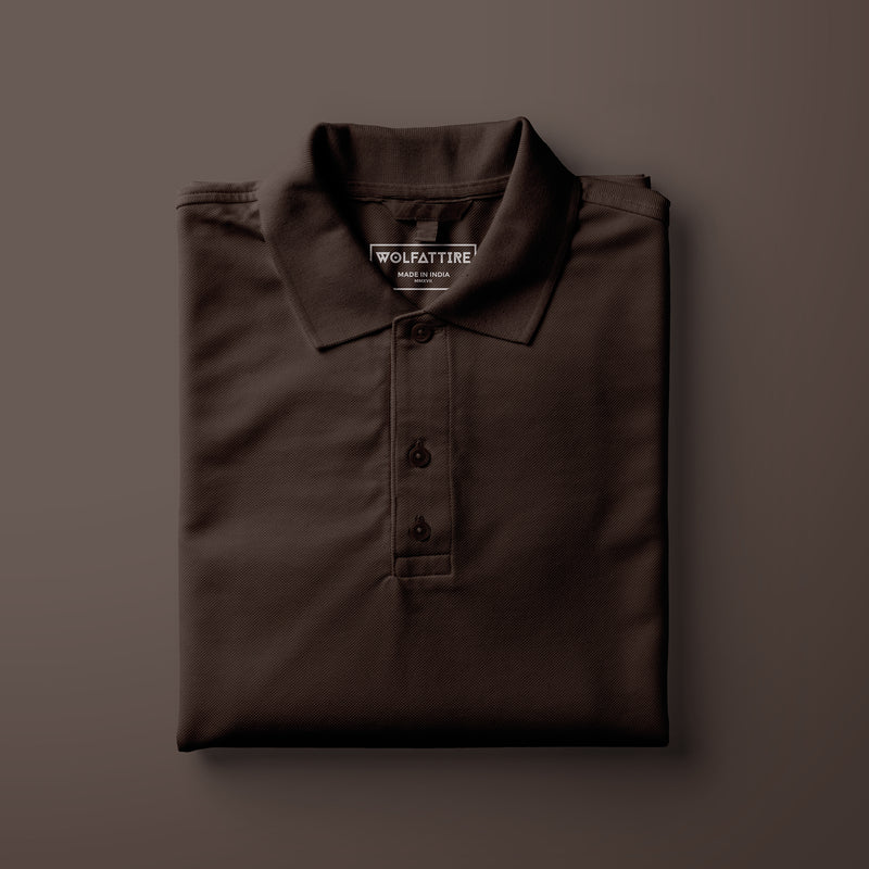 Chocolate Brown Polo T-Shirt for Men