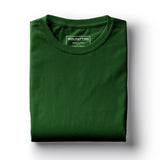 Men's Round Neck Plain T-Shirt GREEN (Regular fit)