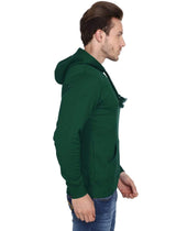 Hooded Sweatshirt Men's Regular Fit Hooded Sweatshirt - Olive Green wolfattire