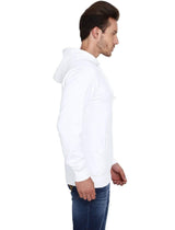 Hooded Sweatshirt Men's Regular Fit Hooded Sweatshirt - White wolfattire