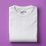 t-shirt Men's Round Neck Plain T-Shirt WHITE (Regular fit) wolfattire