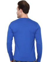 Men's round neck Royal Blue full sleeves t-shirt wolfattire