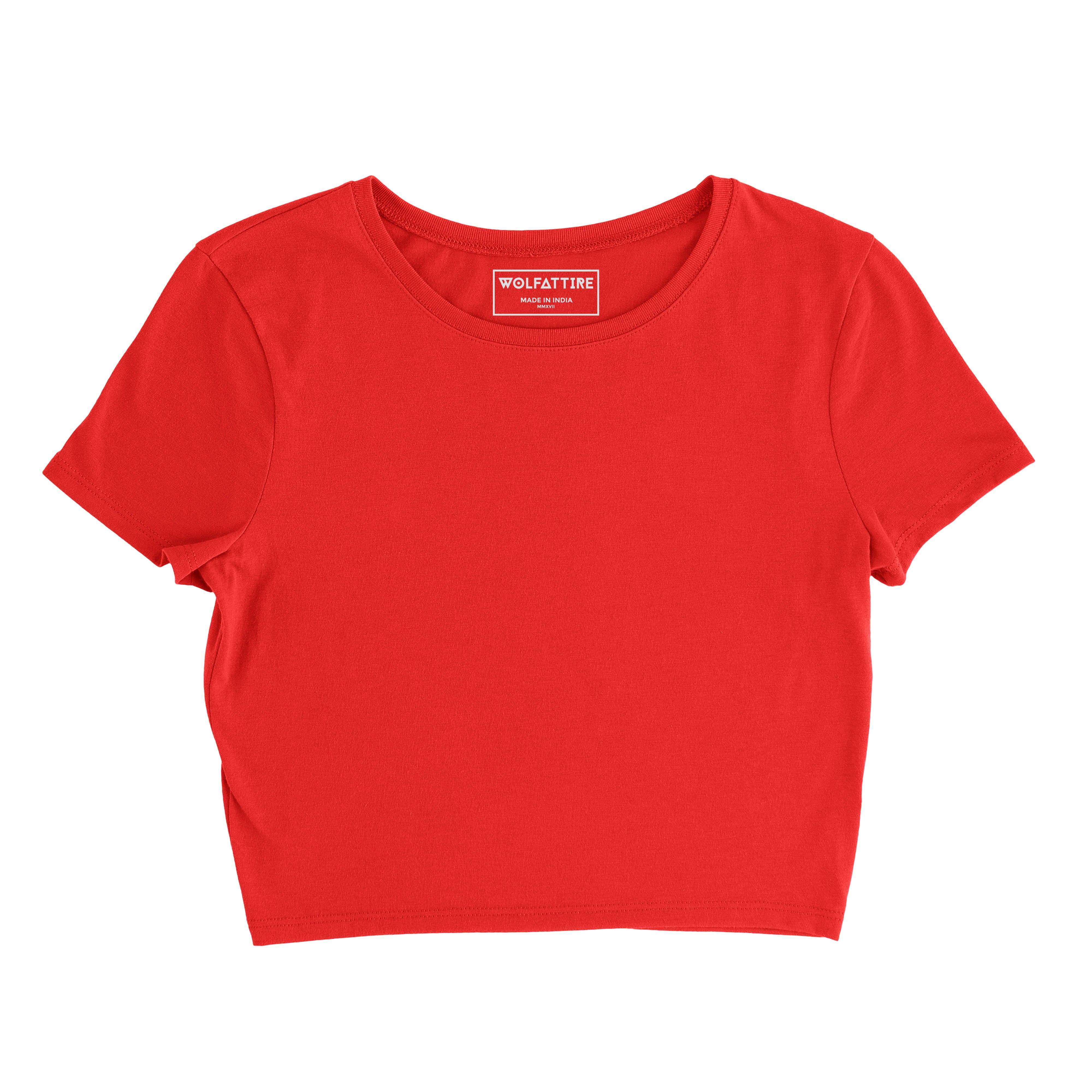 Plain colored crop tops online