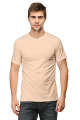 Peach Half Sleeve T-shirt for Men