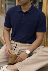 Men's Polo T-shirt Navy Blue