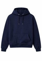 Men's Regular Fit Hooded Sweatshirt - Navy Blue