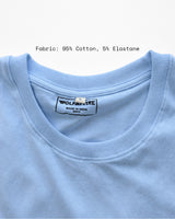 Pack of 2 Men’s 240 GSM Cotton Stretch T-Shirt - Lavender & Baby Blue