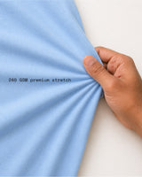 Men’s Premium Baby Blue 240 GSM Cotton Stretch T-Shirt