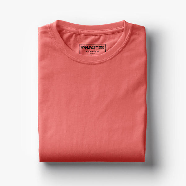 Coral Half Sleeve T-shirt for Men