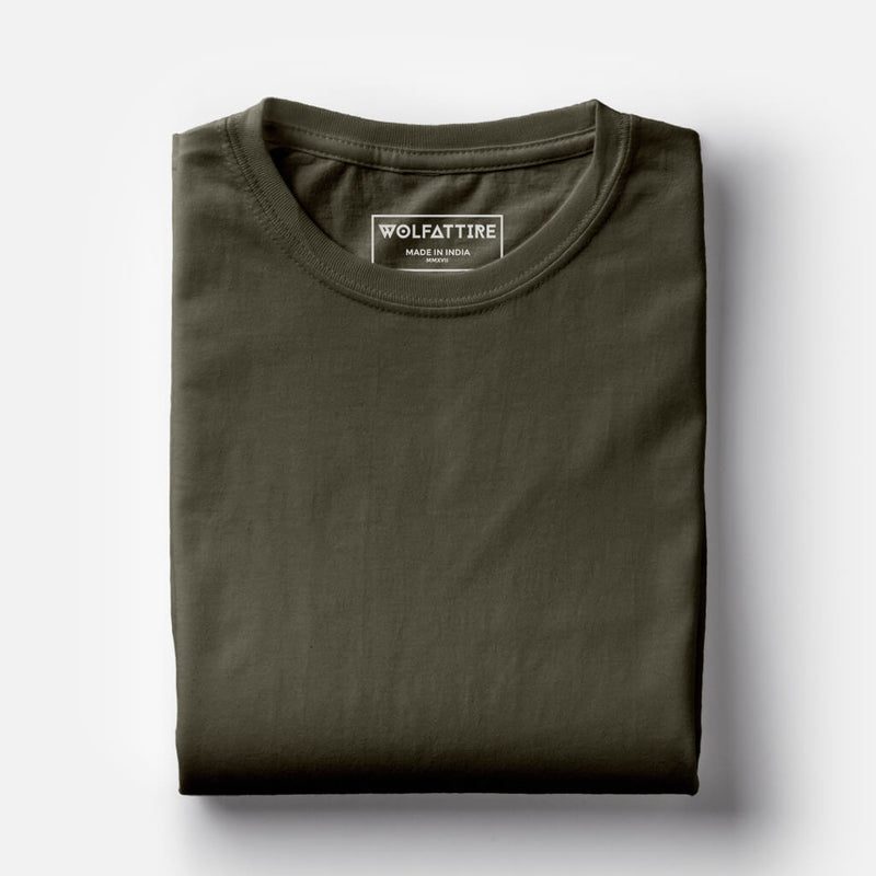 Indian Army Army Green V Neck T Shirt Buy Army Green T-Shirt For