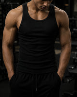 Men’s Tank Top Gym Vest Combo Pack of 2 – Black & Stone Grey