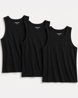 Men’s Black Tank Top Gym Vest Pack of 3