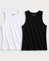 Men’s Tank Top Gym Vest Combo Pack of 2 – White & Black