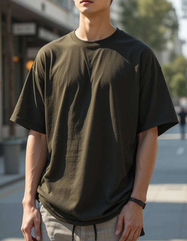 Army Green Oversized T-Shirt for Men