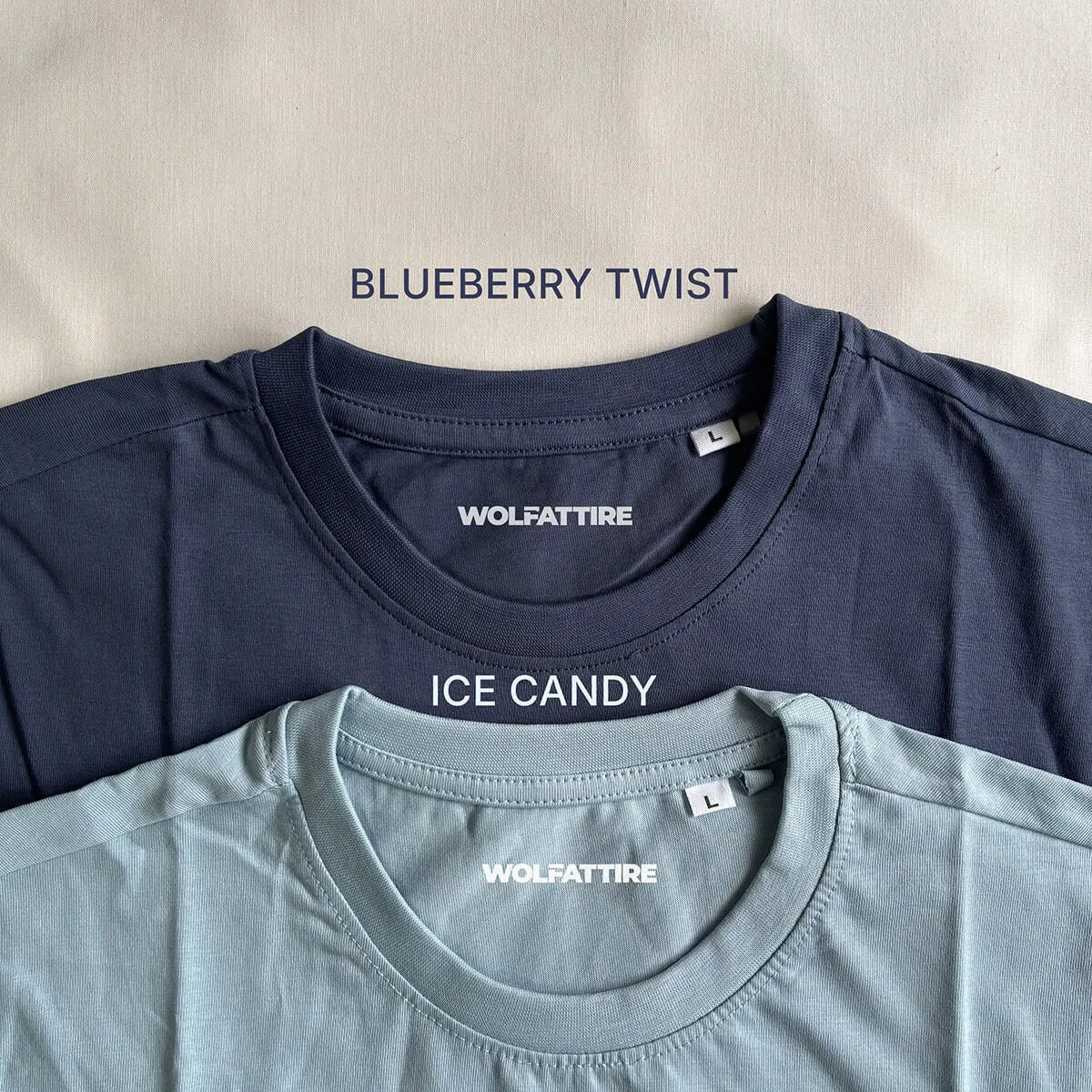 Pack of 2 Cotton T-Shirts for Men – Blueberry Twist & Ice candy
