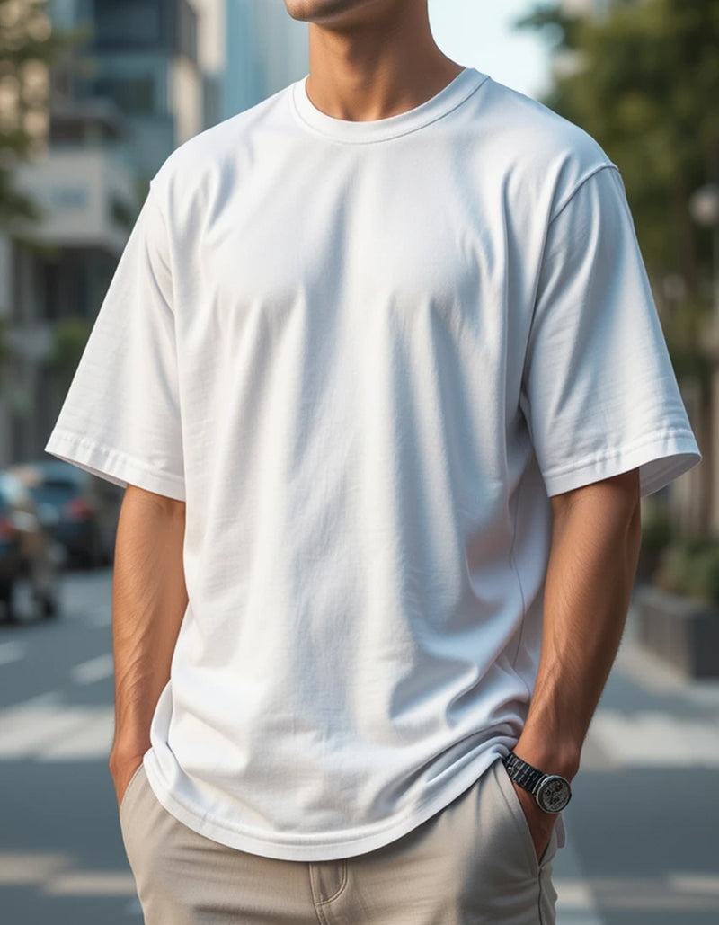 White Oversized T-Shirt for Men