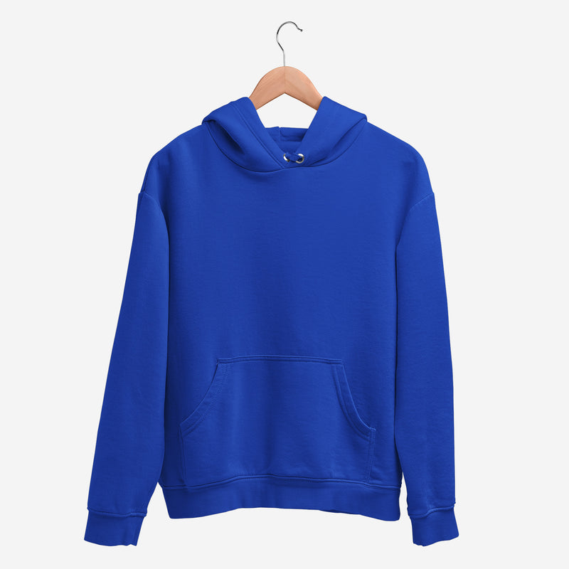 Blue Men's Regular Fit Hooded Sweatshirt