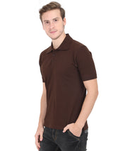 Chocolate Brown Polo T-Shirt for Men
