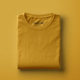 Mustard Yellow Half Sleeve T-Shirt for Men