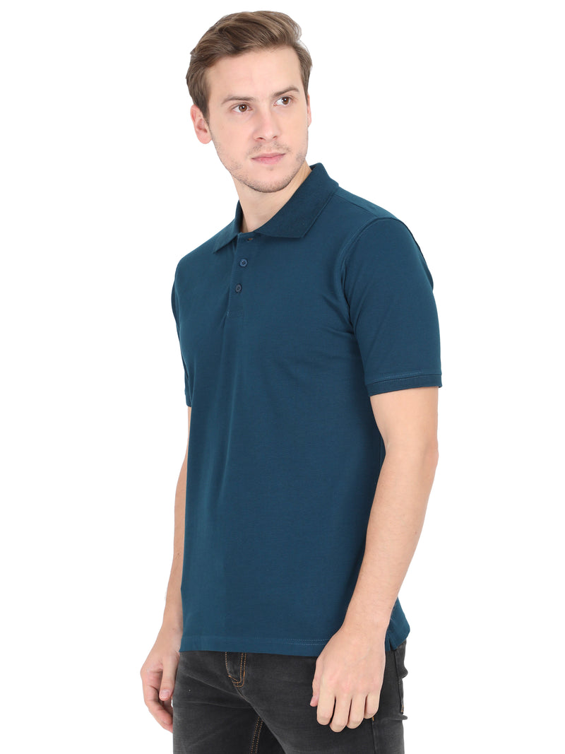 Midnight Blue Polo T-Shirt for Men | 100% cotton – Wolfattire