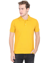 Mustard Yellow Polo T-Shirt for Men