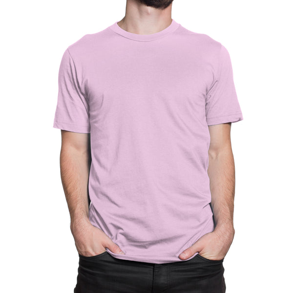 Pink Half Sleeve T-Shirt for Men