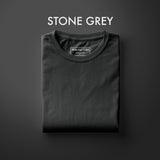 Stone Grey Half Sleeve T-Shirt for Men
