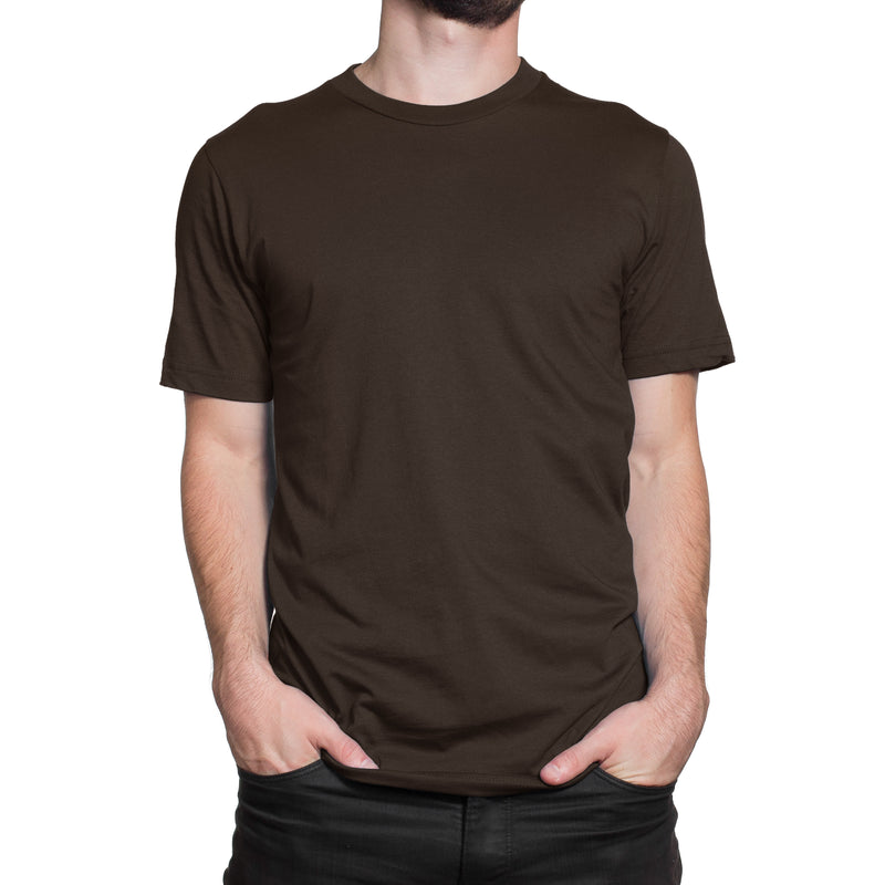 dark brown t-shirt | chocolate brown t-shirt for Men online Wolfattire India