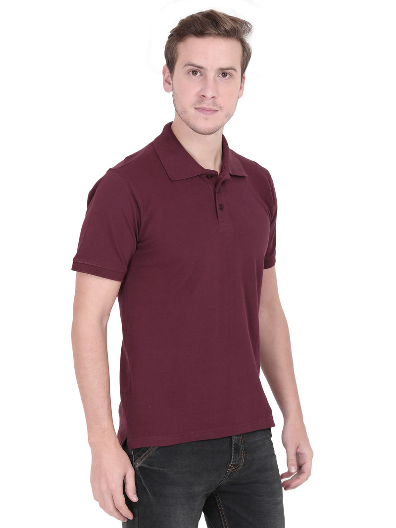 Burgundy Polo T-Shirt for Men