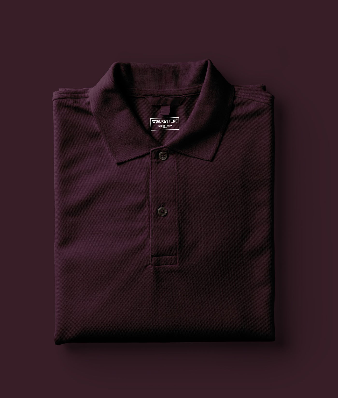 Burgundy Polo T-Shirt for Men | 100% cotton - Wolfattire