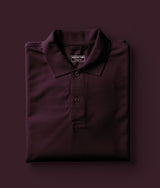 Burgundy Polo T-Shirt for Men