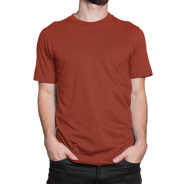 Crimson Half Sleeve T-Shirt for Men