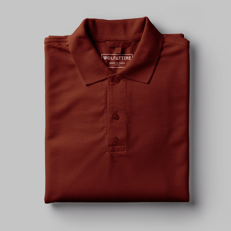 Crimson Polo T-Shirt for Men