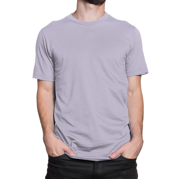 Lavender Half Sleeve T-Shirt for Men