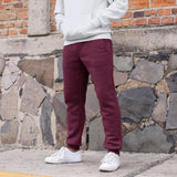 Maroon cotton joggers for Men