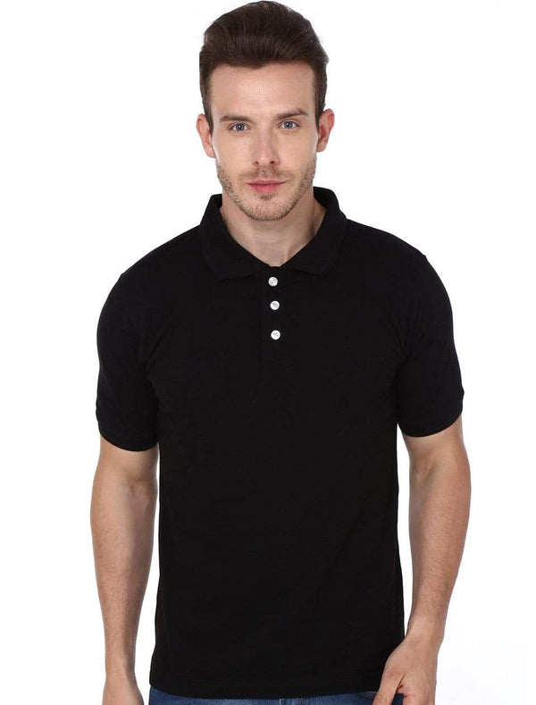 polo Men's Polo T-shirt Black wolfattire