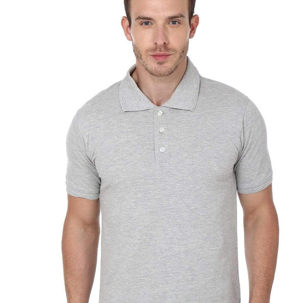 Gray polo t shirt hotsell