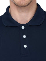 polo Men's Polo T-shirt Navy Blue wolfattire