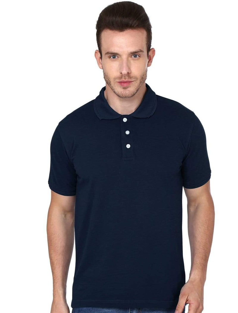 Men's Polo T-shirt Navy Blue – Wolfattire