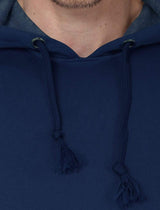 Hooded Sweatshirt Men's Regular Fit Hooded Sweatshirt - Navy Blue wolfattire